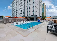 west 6th pool shared with hotel indigo exterior